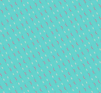 Linear shore-tree tile detail outline tile texture in dark cyan, ocean blue, pun Stock Illustration