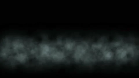 Linear smoke overlay effect on black screen background Stock Footage 238935100