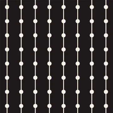 Linear streaks with dots. Repeating abstract background Stock Illustration