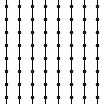 Linear streaks with dots. Repeating abstract background Stock Illustration