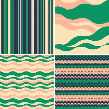 Linear striped vector created for wrapping paper patterns, fabric printing, p Illustrazione stock