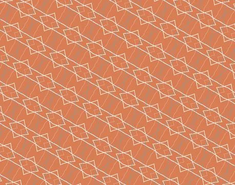 Linear texture backdrop line art with muted cyan, olive mist, parchment, rusty o Stock Illustration