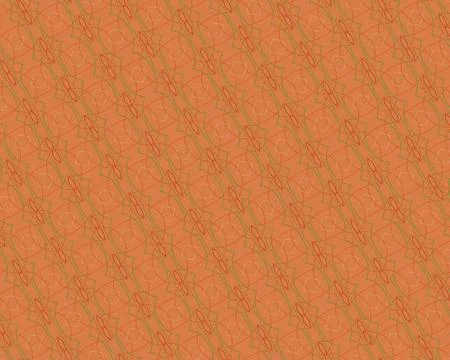Linear texture backdrop outline composition in ginger root, olive leaf, clove, c Stock Illustration