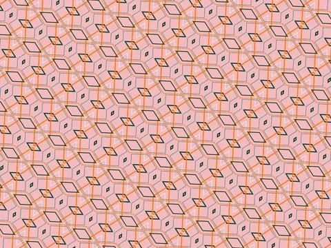 Linear texture backdrop outline composition in deep evergreen, seafoam grey, pal Stock Illustration