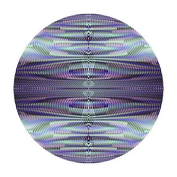 Linear texture with effect of moire and blending wavy lines. Stock Illustration