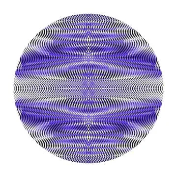 Linear texture with effect of moire and blending wavy lines. Stock Illustration