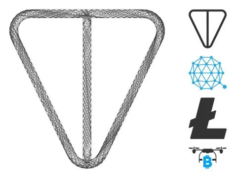 Linear Ton Currency Vector Mesh 스톡 일러스트
