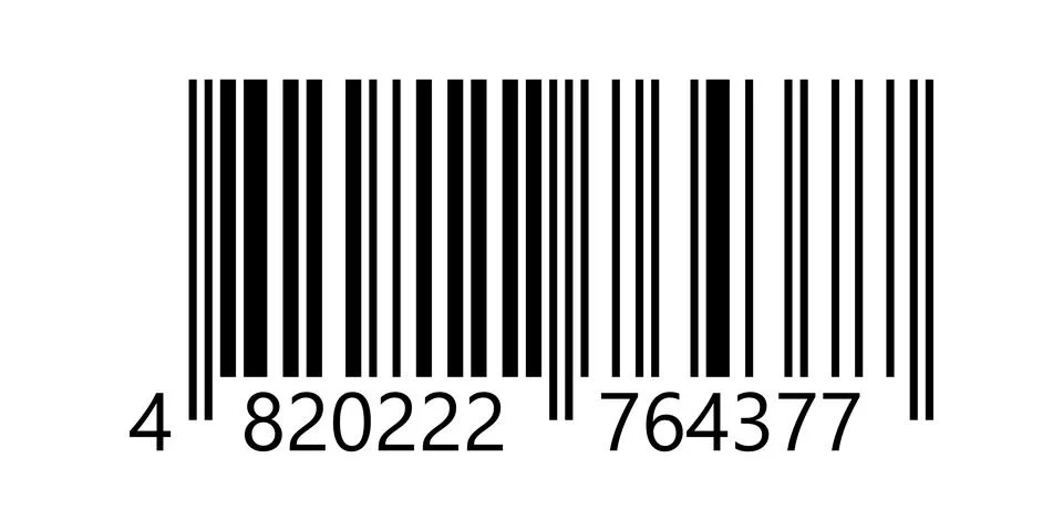 Linear vector bar code template. Barcode pattern. Stock Illustration