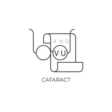 Linear vector illustration of computer vision test Stock Illustration