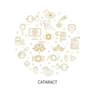 Linear vector illustration of computer vision test Illustrazione stock