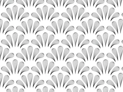 Linear vector pattern, repeating abstract Geometry background, gray line of l Stock Illustration