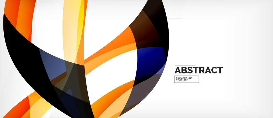 Linear wave web template. Vector illustration bright design. Decorative print Stock Illustration