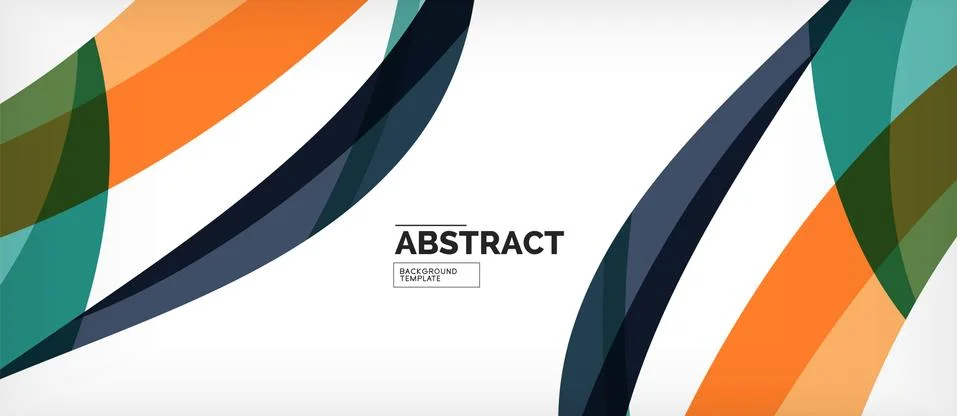Linear wave web template. Vector illustration bright design. Decorative print Stock Illustration