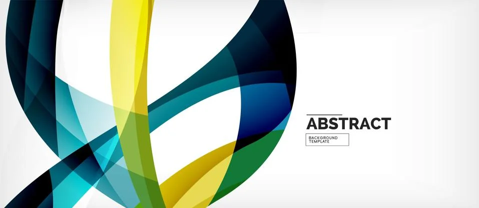 Linear wave web template. Vector illustration bright design. Decorative print Stock Illustration