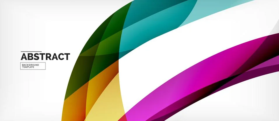 Linear wave web template. Vector illustration bright design. Decorative print Stock Illustration