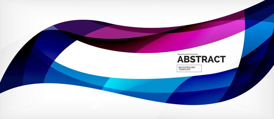 Linear wave web template. Vector illustration bright design. Decorative print 스톡 일러스트