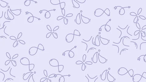 Lineart Pattern Seamless Background Loop 07 Stock Footage 322954502