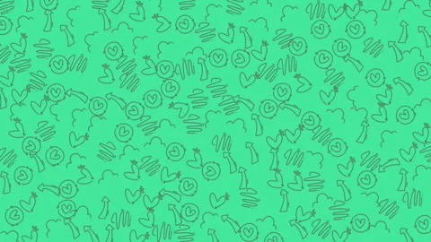 Lineart Pattern Seamless Background Loop 08 Stock Footage 322954814