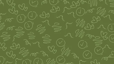 Lineart pattern seamless handdrawn doodles create an intricate and vibrant Stock Footage 334368544