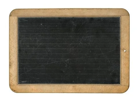 A lined chalkboard on a white background A lined chalkboard on a white bac... Stockfoto's