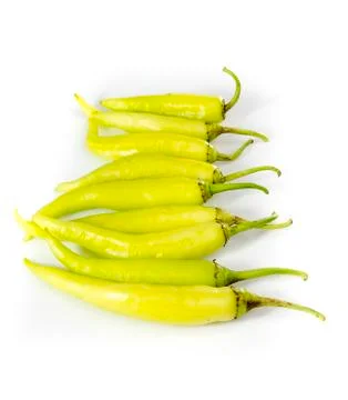 Lined green bell pepper Stock Photos