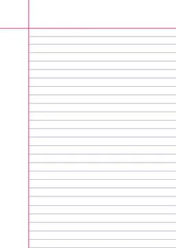 Lined Notebook Paper Background Illustrazione stock