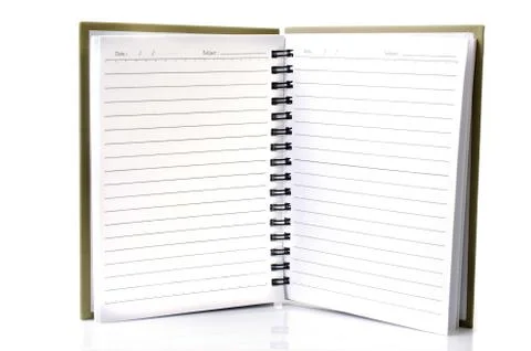 Lined notebook Stock Photos