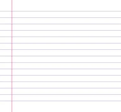 Lined or ruled paper background Stock Illustration