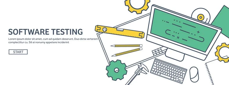 Lined, outline vector illustration. Engineering and architecture. Notebook Stock Illustration