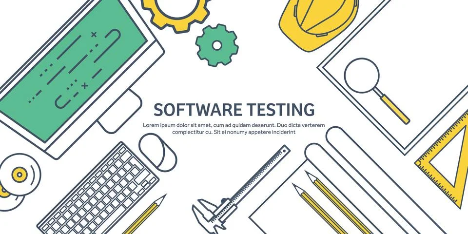 Lined, outline vector illustration. Engineering and architecture. Notebook Stock Illustration