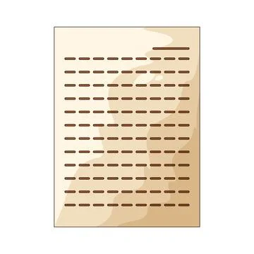 Lined Paper illustration Stock Illustration