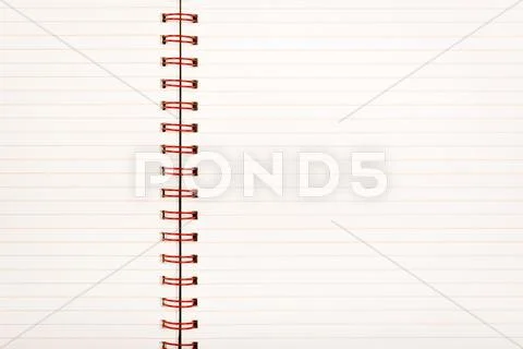 Lined paper notebook Stock Photos