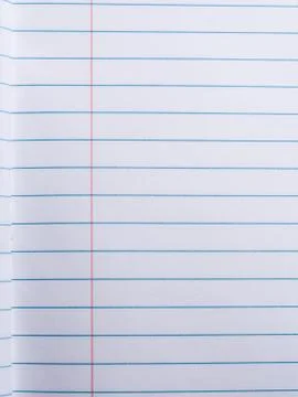 Lined paper in notebook Stock Photos