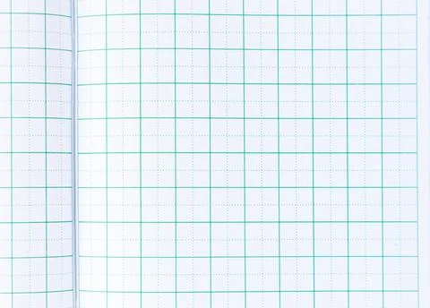 Lined paper from a notebook on white Stock Photos