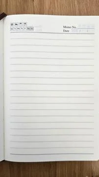 Lined Paper Right Side Stock Photos