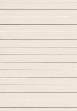 Lined Paper Sheet with Horizontal Lines on Isolated White Background for Note Stock Photos