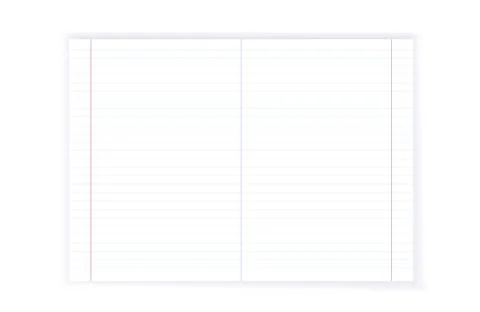Lined paper sheet Stock Illustration