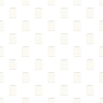Lined spiral notepads pattern creating a seamless background Illustrazione stock