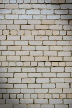 Lined wall of white sand-lime brick Stock Photos