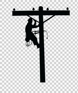 Lineman Monogram Character 02 scalable logo design icon Stock Illustration