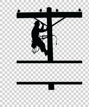 Lineman Monogram Character 06 scalable logo design icon Stock Illustration