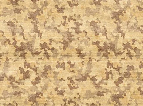 Linen background with camouflage pattern of beige and light brown color. Ho.. Stock Photos