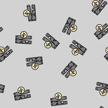 Linen cleaning laundry wash vector seamless pattern Stock Illustration