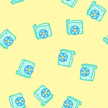 Linen cleaning vector seamless pattern Stock Illustration