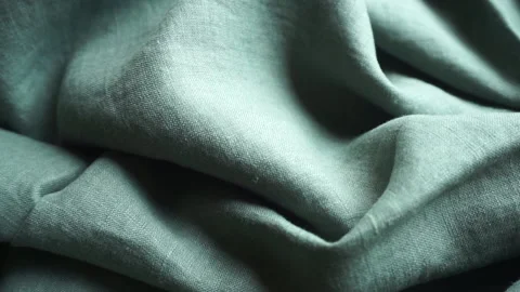 Linen fabric background. Linen textile cloth with fabric texture and pattern. Stock Footage 137783736