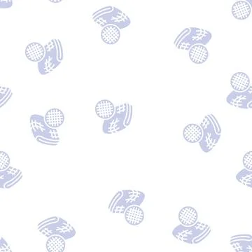 Linen fabric glyph seamless pattern Stock Illustration