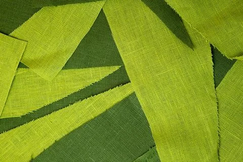 Linen fabric scraps Stock Photos