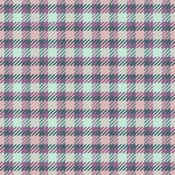 Linen plaid pattern texture, retro textile tartan vector. Crossed fabric se.. Stock Illustration