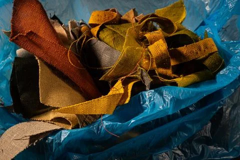Linen scraps Stock Photos