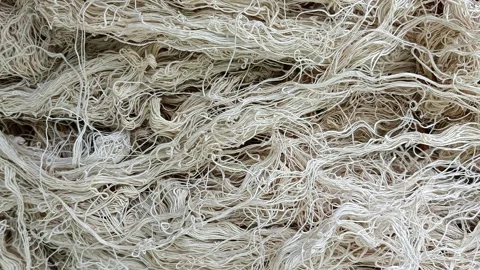 Linen Texture Background Abstract thread on a Linen Fabric Stock Footage 245910111